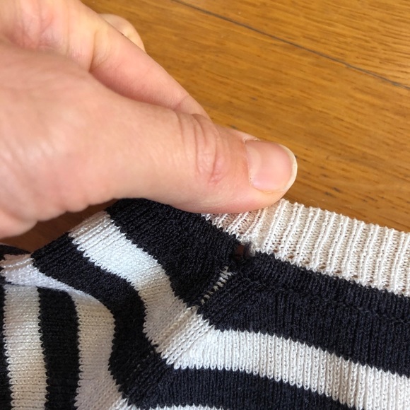 Vintage knit tee stripe top - Picture 5 of 5